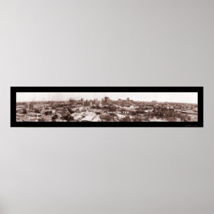 Pôster Foto panorâmico 1924 de Houston TX