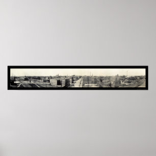 Poster Foto panorâmico grande 1912 de Erie, Pensilvânia