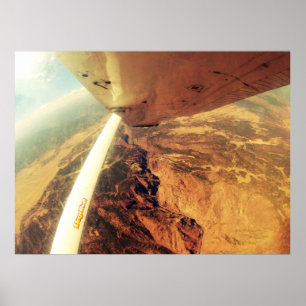 Pôster foto perfeita para o Skydive de avião pequeno