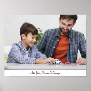 Poster Foto personalizada com texto personalizado