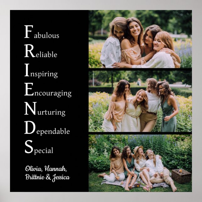 Poster Foto Personalizada de AMIGOS (Frente)