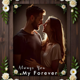 Poster ✅Foto Personalizada de Casal Presente de Noivado