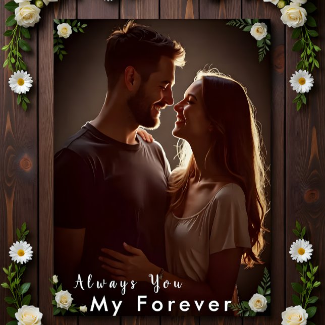 Pôster ✅Foto Personalizada de Casal | Presente Personaliz (Criador carregado)