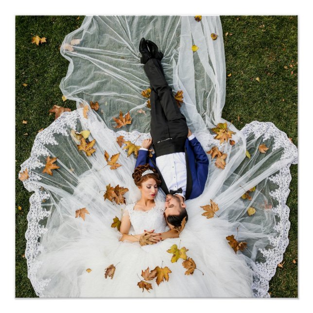 Pôster Foto personalizada de casamento (Frente)