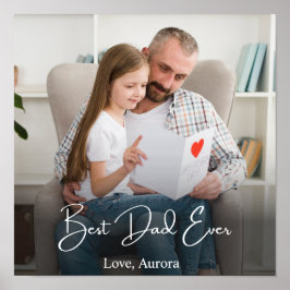 Poster Foto personalizada do melhor Pai