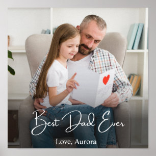 Poster Foto personalizada do melhor Pai