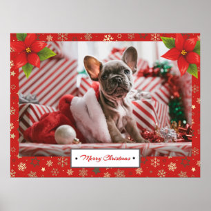 Poster Foto personalizada dos feriados do Natal