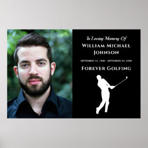 Poster Foto Personalizada Memorial Funeral Para Sempre Jo