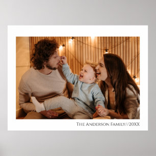 Poster Foto personalizada moderna simples