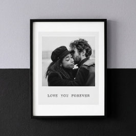 Poster Foto Personalizada – Te Amo Para Sempre