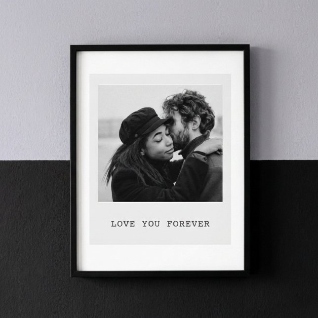 Poster Foto Personalizada – Te Amo Para Sempre (Criador carregado)