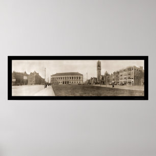 Pôster Foto quadrada 1910 de Copley Boston