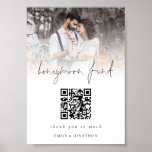 Poster Foto Sobreposição Qr Código Honeymoon Fund Casamen<br><div class="desc">Casamento do Fundo de Lua de Honestia Qr Overlay em overlay Qr, com um roteiro elegante para o Fundo Honeymoon e fácil personalização do resto do texto para suas necessidades e substituição da foto de amostra por sua própria. Basta alterar o URL de exemplo no modelo com seu próprio URL...</div>