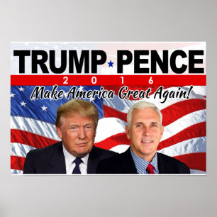 Poster Foto Trump Pence 2016