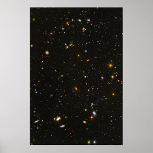 Poster Foto ultra profunda do campo de Hubble