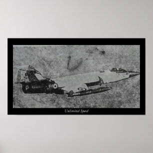 Pôster Foto velha do avião de combate de F-104