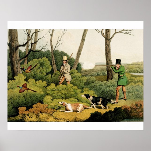 Pôster "Fotografação de faisão", pub. de Thomas McLean, 1 (Frente)