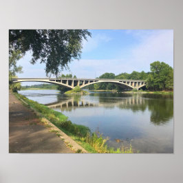 Poster Fotografar Ponte Rio Loire em Tours França