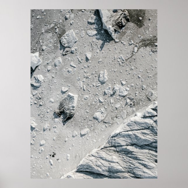 Poster Fotografia aérea das rochas (Frente)