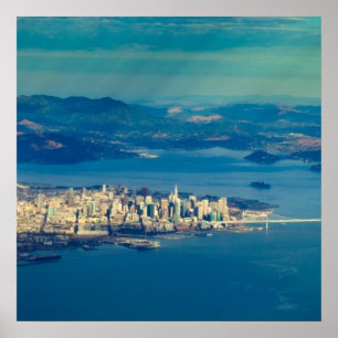 Pôster Fotografia aérea do San Francisco Bay