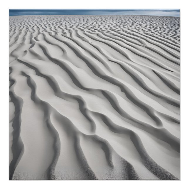 Pôster Fotografia Aesética de praia Areia Neutral (Frente)