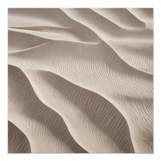 Pôster Fotografia Areia de Praia bege Suave Neutro (Frente)