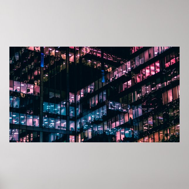 POSTER FOTOGRAFIA ARQUITETURAL DE CONSTRUÇÃO COM PESSOAS (Frente)