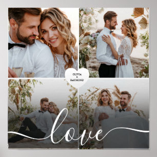 Poster Fotografia da Collagem de Amor design
