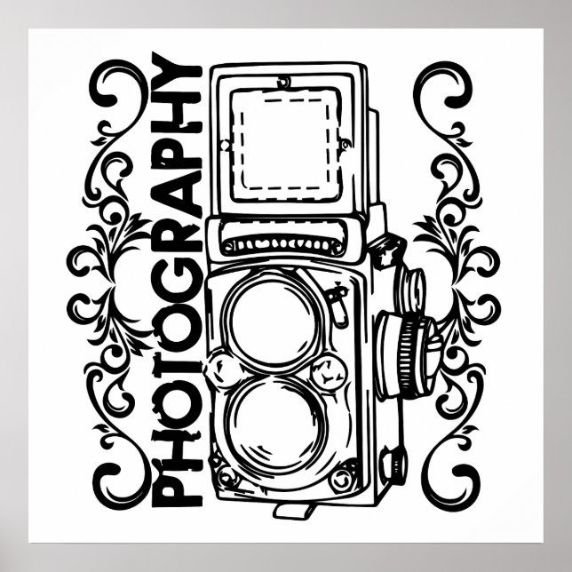 Poster Fotografia da Escola Antiga (Frente)