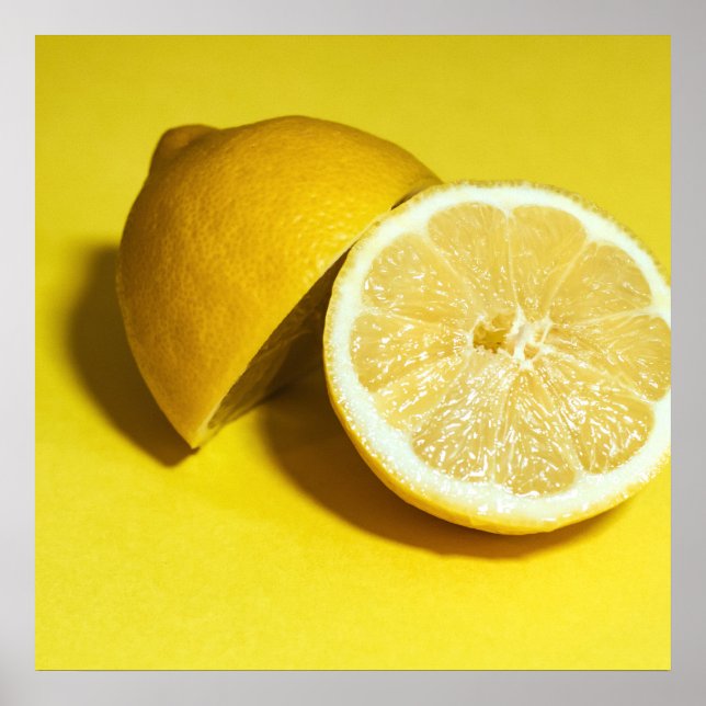 Poster Fotografia da Fruta de Lemons Slices (Frente)