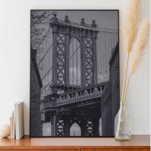 Poster Fotografia da Manhattan Bridge, Dumbo, Brooklyn NY