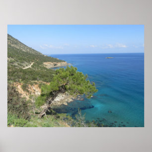 Poster Fotografia da Natureza Mar Mediterrâneo Montanha &