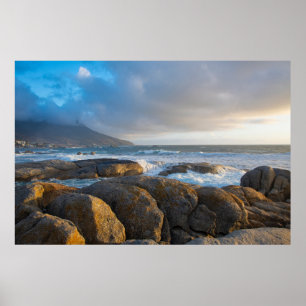 Poster fotografia da paisagem da costa