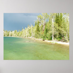 Pôster Fotografia da paisagem do Grand Teton National Par