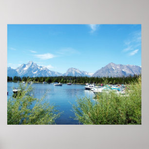 Pôster Fotografia da paisagem do Grand Teton National Par