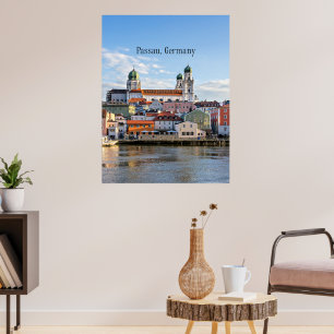 Poster fotografia da paisagem urbana de Passau, Alemanha