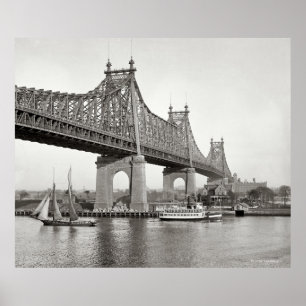 Pôster Fotografia da ponte de NYC Queensboro
