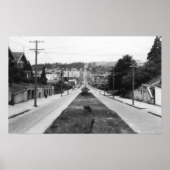 Poster Fotografia da vista da cidade de North Bend, Orego (Frente)