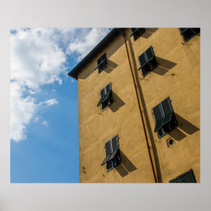 POSTER FOTOGRAFIA DE ÂNGULO BAIXO DA JANELA DE LOUVER MA
