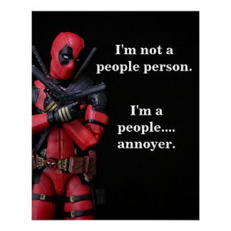 Pôster Fotografia de Brinquedo Engraçado Anti-Herói