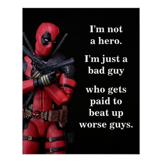 Pôster Fotografia de Brinquedo Engraçado Anti-Herói (Frente)