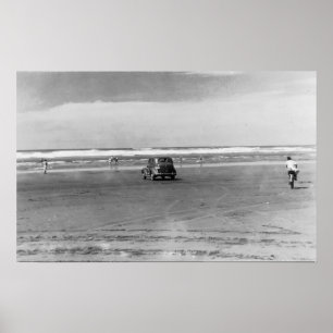 Pôster Fotografia de cena da praia do Oceano Pacífico
