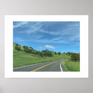 Poster Fotografia de Cor da Green Road California