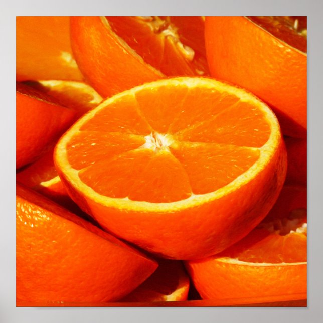 Pôster Fotografia de Laranjas (Frente)