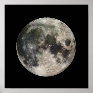 Poster Fotografia de Lua Completa Galileo
