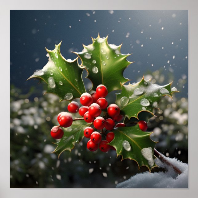 Poster fotografia de natal holandesa e espantosa (Frente)