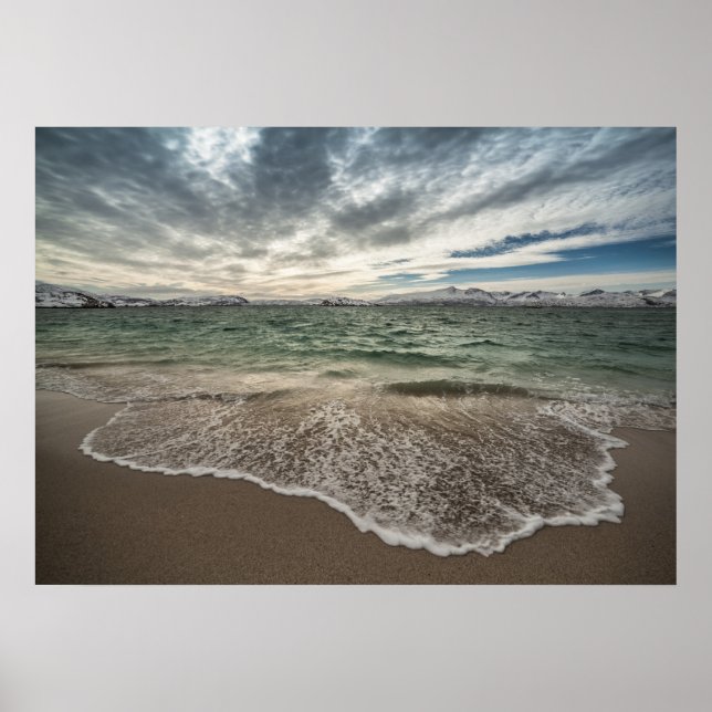Poster Fotografia de paisagem de Sommaroy (Frente)