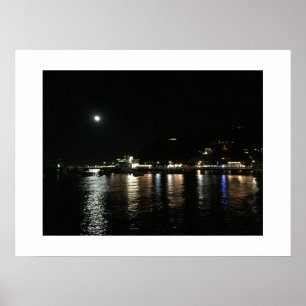 Poster Fotografia de Reflexão Ligada à Lua