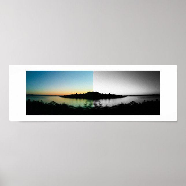 Poster Fotografia de Reflexo em Aquarelas (Frente)