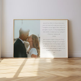 Poster Fotografia de Roteiro de Votos de Casamento Modern